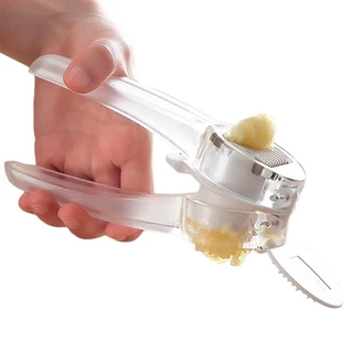 Espremedor e Fatiador de Alho 2 em 1 Cabo de Plástico ABS e Lâmina de Aço Inox para Cozinha em Oferta na Shopee
