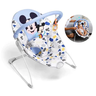 CADEIRA DE DESCANSO MUSICAL COM BALANÇO E VIBRAÇAO DISNEY MICKEY