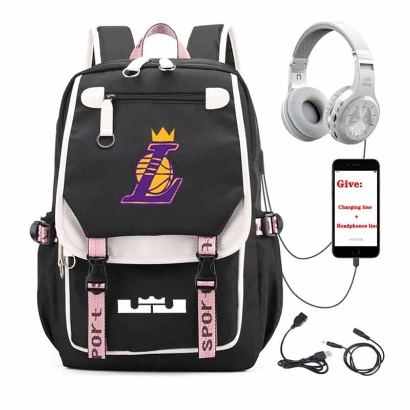 LeBron James Mochila Estudante Escolar Com Interface USB Lazer Para ...