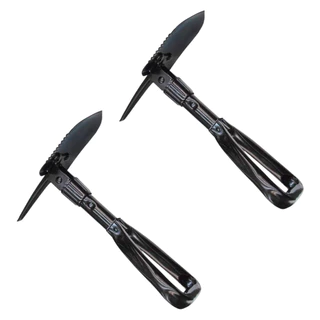 Kit 2x Mini Pá Dobrável Vira Picareta Multi Aço Portátil P/Camping Garimpo Jardim Tática Offroad NTK em Oferta na Shopee