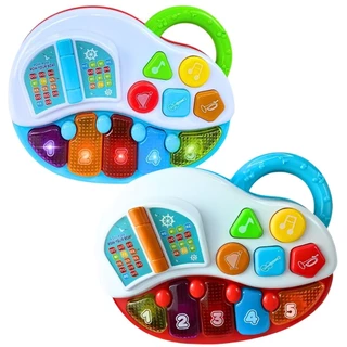 Pianinho Infantil Aprendizagem Didático Som E Luz - Castela