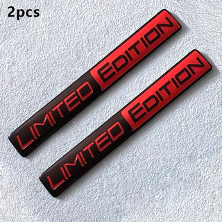 2PCS Emblema Edição Limitada, Emblemas de Metal 3D, Adesivo Decalque, Emblema de Esporte de Corrida