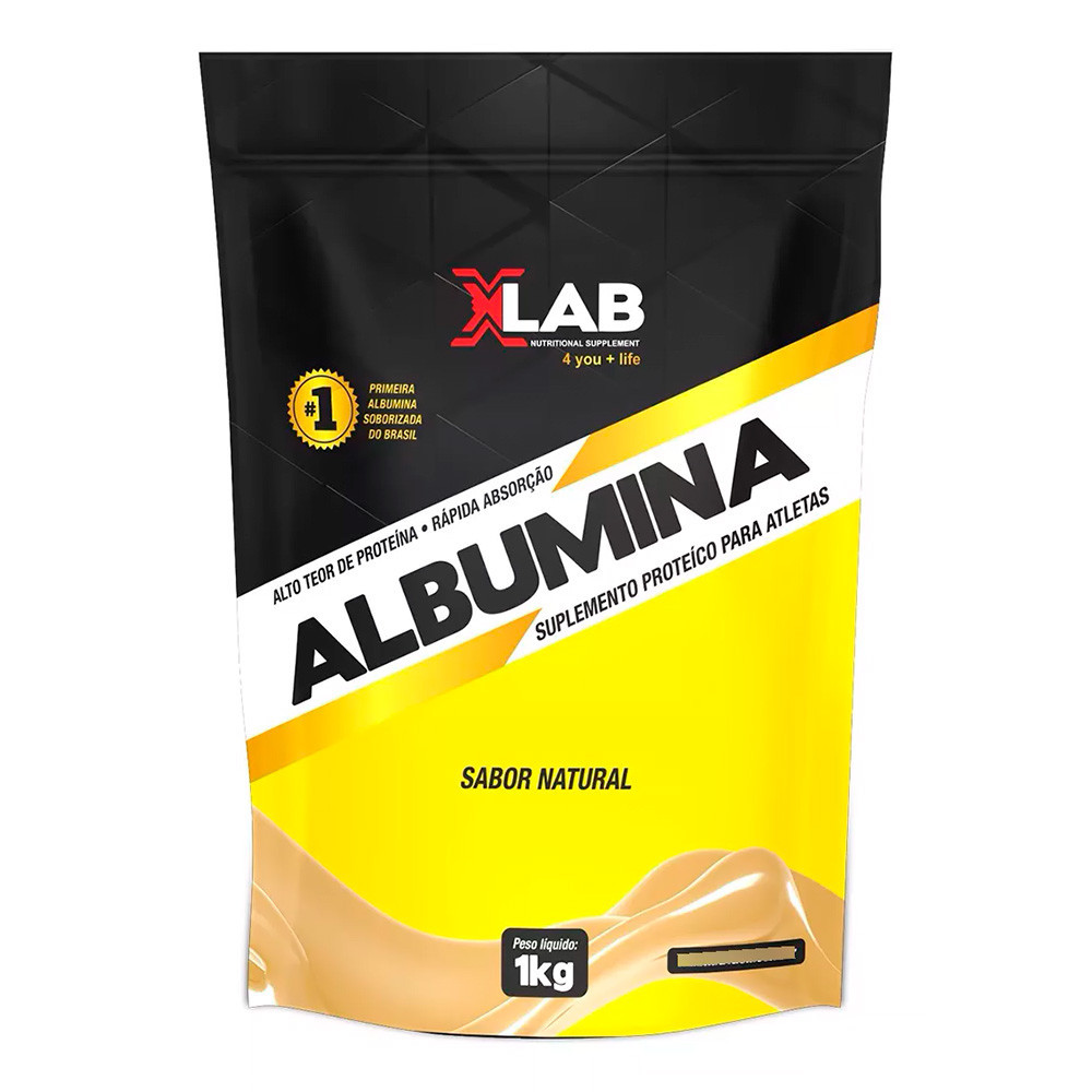 Albumina 1kg Sabor Original Sem Sabor X-lab | Shopee Brasil