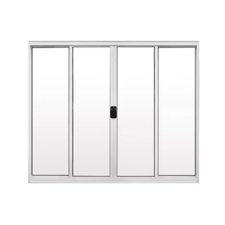 Janela de Alumínio de Correr 100x200cm 4 Folhas Hale Esquadrias
