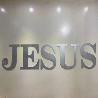 Letreiro Jesus Parede 40 Cm Cada Letra Igreja Religioso