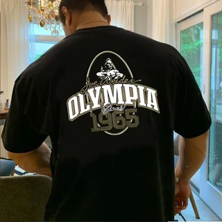 Camisa Oversized Mr Olympia Maromba Bodybuilder Academia 100% Algodão Premium Novo