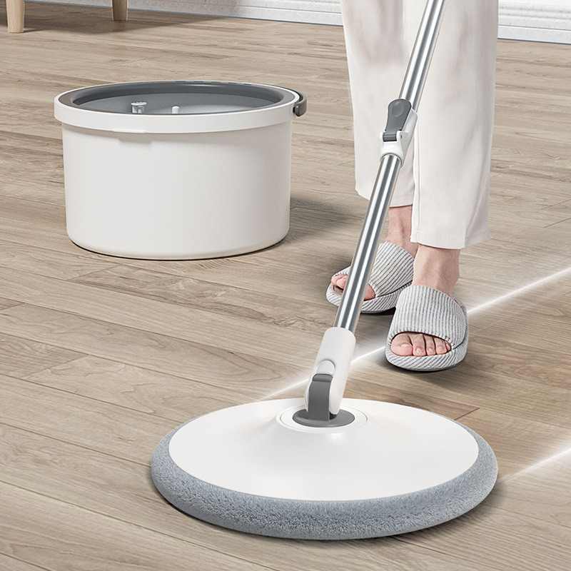 Mop Giratório Com Cesto De Inox 21 Litros Com 2 Refis Rodo De Limpeza