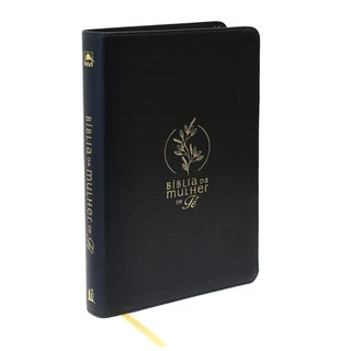 Bíblia Da Mulher De Fé | Estudo - Oração - Comunhão | Capa Couro Soft Preta | Thomas Nelson Brasil em Oferta na Shopee