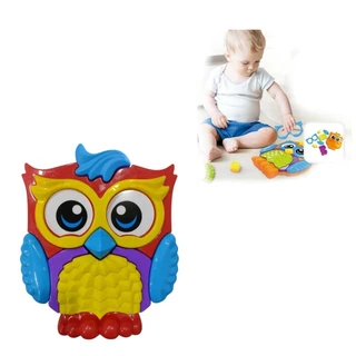 Corujinha Brinquedo Divertido Interativo para bebês com peças de encaixar