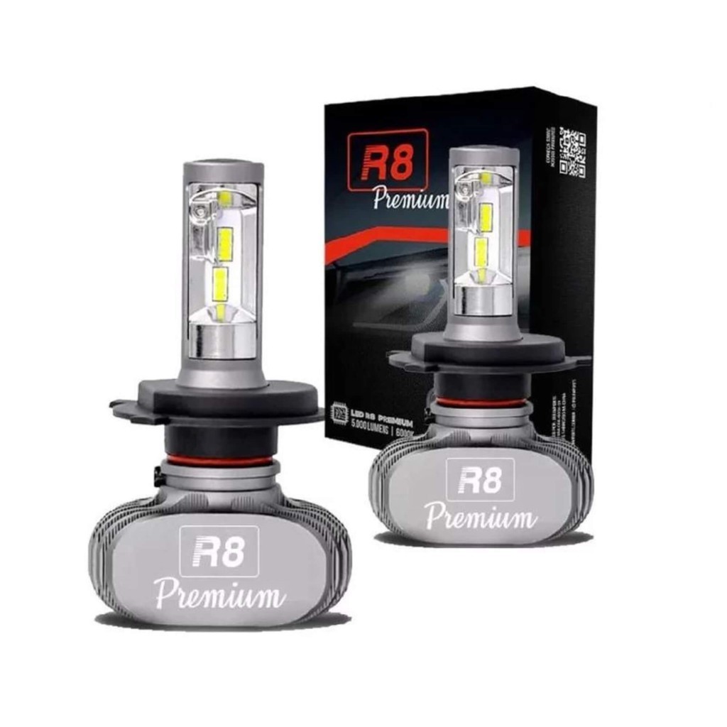 Kit Lâmpadas LED R8 HEADLIGHT Premium H7 6500K JR8 - JH0R8PH7 | Shopee ...