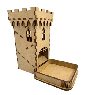 Torre Para Dados Castelo Jogo Rpg Games Em Mdf