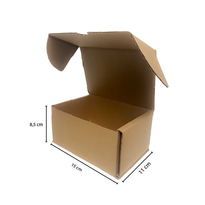 Kit 25 Caixas de papelão Pequena Mini Envios Sedex Pac E-commerce - 15x11x8,5 cm