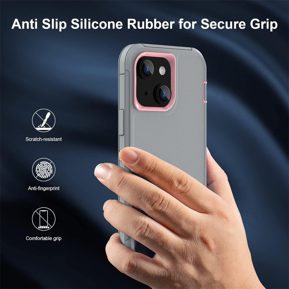 Para iPhone 15 14 13 12 11 Pro Max, Borracha De Silicone Resistente A ...