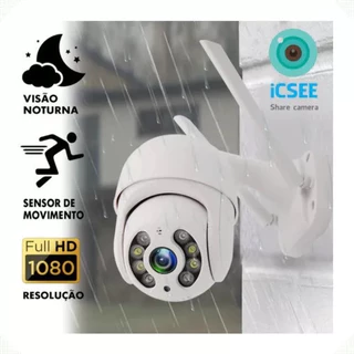 A8 ICSEE CAMERA DE SEGURANÇA SMART WIFI FULL HD - 1080P Prova D'água