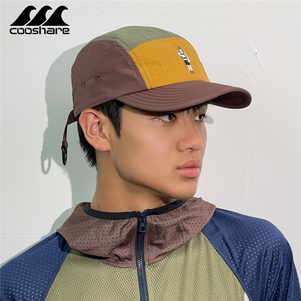 Boné de basebol de cor correspondente Boné de basebol Protetor solar Anti-uv Boné de basebol japonês Costura Boné de cinco peças Caminhada ao ar livre Boné de esporte de verão Boné de esporte de secagem rápida Boné de basebol de cor correspondente Boné de