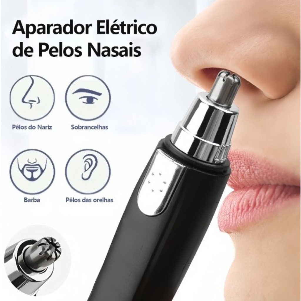 1/2/3 unidades Máquina de Cortar Pelos Cortador Aparador de Cabelos do Nariz e Ouvido Nose Ear Hair Trimmer-INLIS ANA