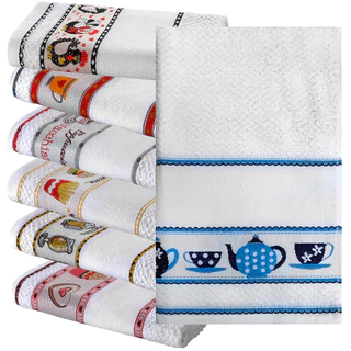 Pano de Prato Copa Bordado p/ Bordar Vigo Cozinha Felpudo