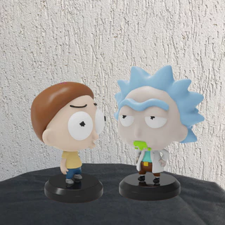 Boneco Colecionavel Cartoon RICK AND MORTY Figura Decorativa Action Figure Colecionaveis Impressao 3D