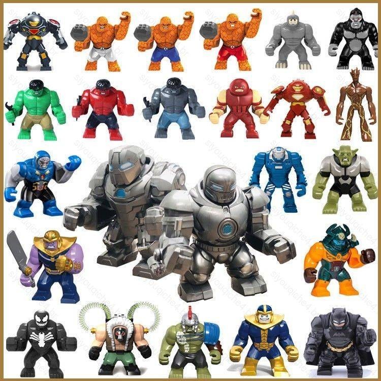 KT_LEGO Bloco De Construção SuperHero Grandes Minifiguras Sem Caixa