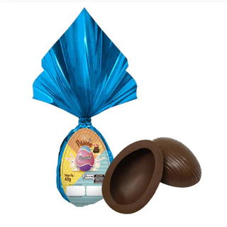 Ovo de Páscoa AZUL Chocolate ao leite Borussia 45g