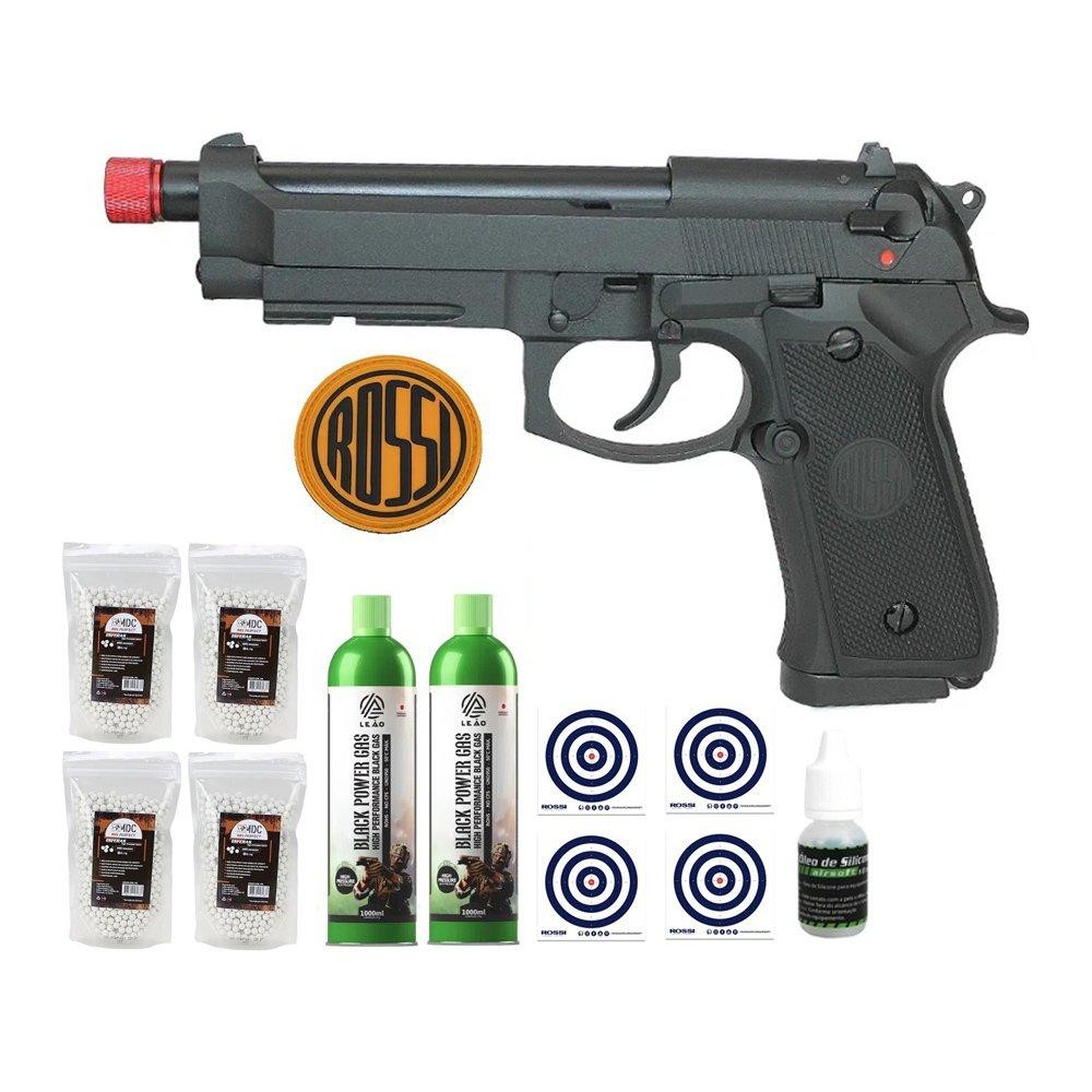 Pistola de Airsoft Gás GBB Beretta M92 com Blowback +Kit pro | Shopee ...