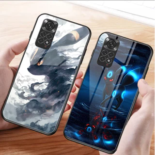 Pokemon Umbreon 03 Vidro Temperado Caso De Telefone Para Xiaomi Redmi Nota 13 pro plus 12 4G 11 10 5G 9 Capa