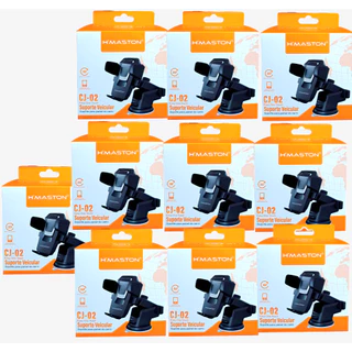 Kit 5 e10 Suporte Celular Veicular Trava Automática Anti Queda