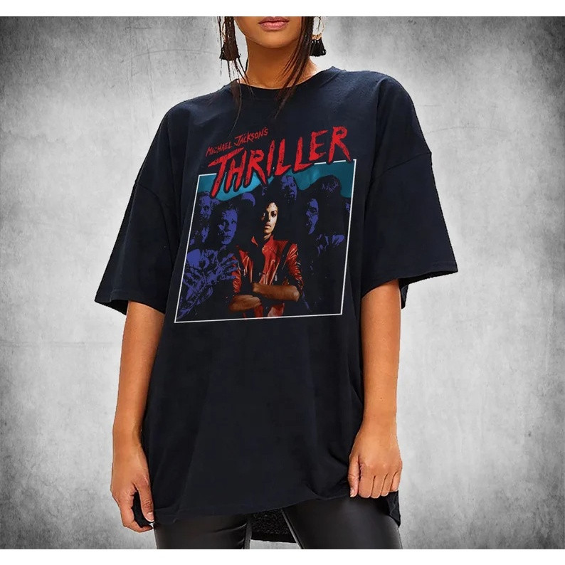Camiseta Thriller Unissex 100% Algodão - Envio Rápido