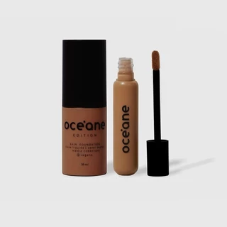Kit Océane Foundation Base Líquida 420t 35ml, Concealer Corretivo Líquido Medium Tan 15g