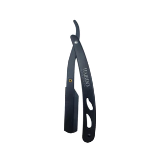 Navalha Barbeiro Profissional Barba Acabamento Cor Preto