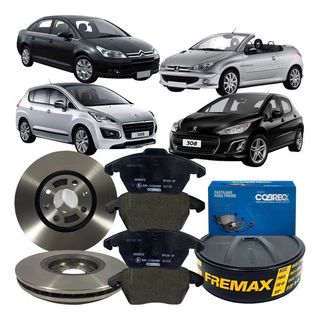 Jogo Disco Pastilha Freio Dianteira C4 3008 307 308 Cc em Oferta na Shopee