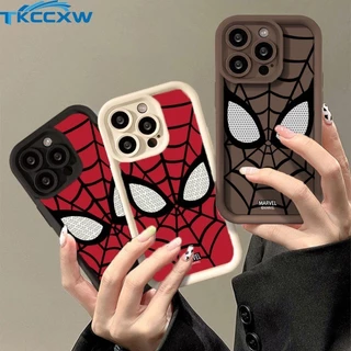Máscara À Prova De Choque Para O Homem-Aranha Fria E Deslumbrante Compatível Com A Motorola Moto G14 G10 G20 G30 G22 G53 G34 G24 Power G04 G04S E13 Capa Macia Os Olhos De Anjo Grafite Bonito