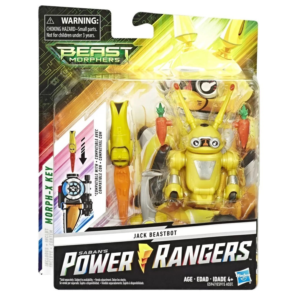 Boneco Power Rangers Beast Morphers - Robo Jack Beastbot E5915 Hasbro ...