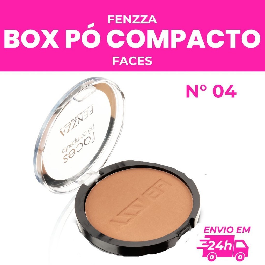 PÓ COMPACTO FACES MAKE UP 12G TOQUE AVELUDADO - FENZZA | Shopee Brasil