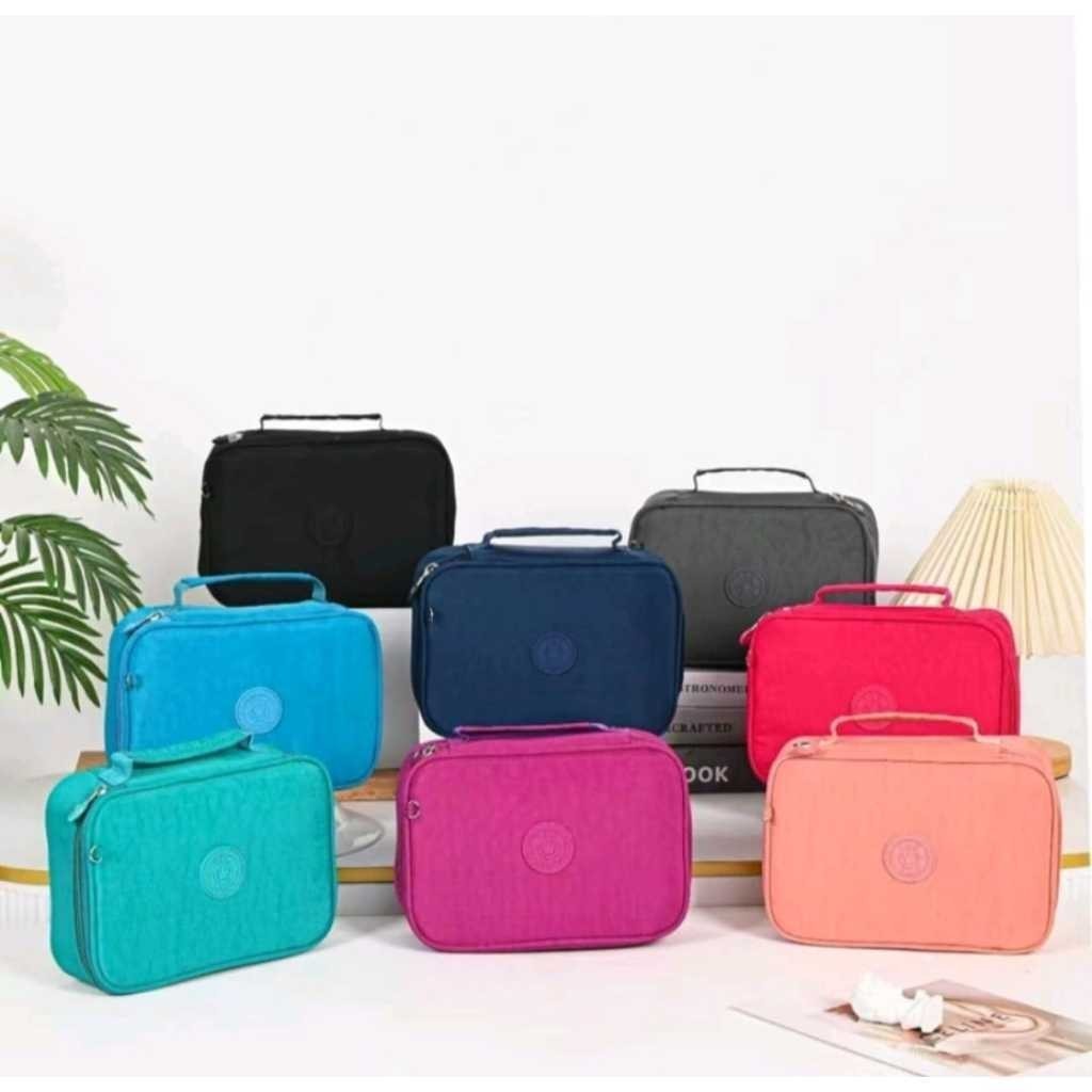 HYQ1829 Estojo Escolar Feminino/ Masculino Box Juvenil Martelasse Estojo Escolar Organizador Grande Jumbo Box 2 Compartimentos