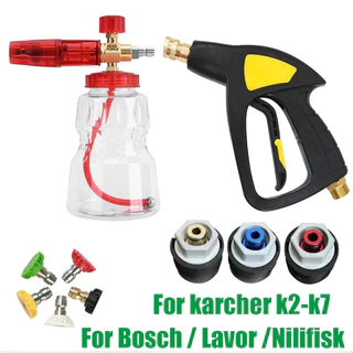 Gerador De Espuma Lavador De Pressão De Neve Pistola De Pulverização Do Ventilador Para Karcher Bosche Bort Huter Nilfisk Stihl Lavo