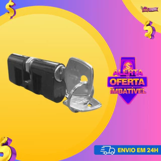 Cilindro Monobloco Preto com 2 chaves - HELA