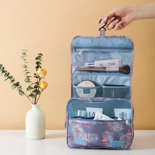 Necessaire Organizadora Bolsa De Viagem Para Objetos de Higiene Pessoal Com Divisória Cabide GANCHO Estampado