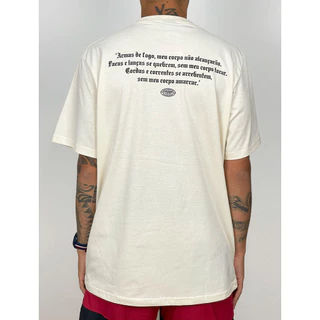 Camiseta Chronic Oração de São Jorge - Creme