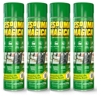 Kit C/ 4 Espuma Mágica Limpador de uso geral a seco