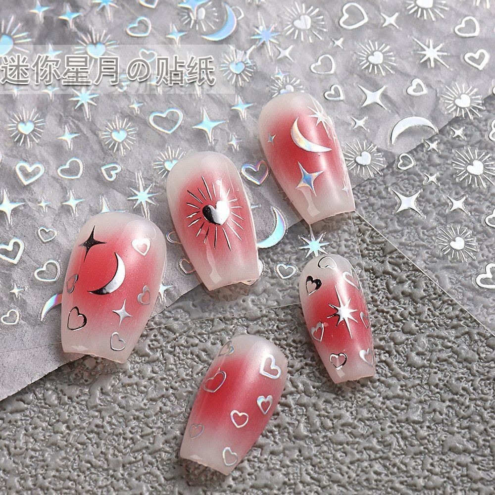 Adesivos De Amor Dourado Xingyue Manicure Ornamentos De Bricolagem