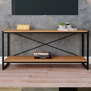 Rack para TV Até 50 Polegadas Dynamica 1 Prateleira Lâmina Mel/Preto - Compace