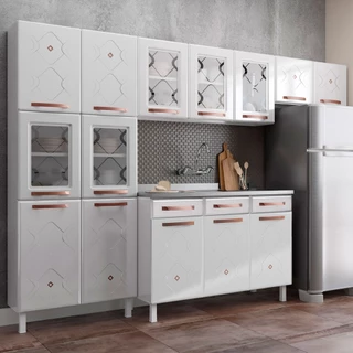 Cozinha de Aço Completa Mirage New 14 Portas 2 Gavetas