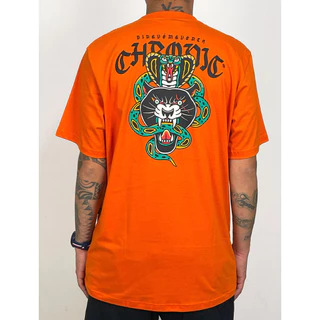 Camiseta Chronic Panther x Snake Back - Laranja