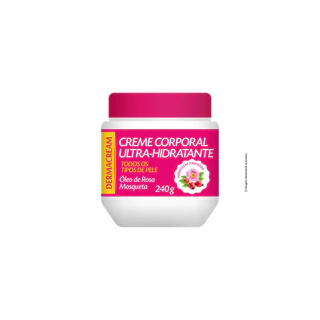 Creme Hidratante Corporal Dermacream 240gr Óleo de Rosa Mosqueta