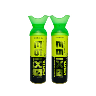 Oxigênio Enlatado ar Kit 2 Menta 93% Natura Biocare