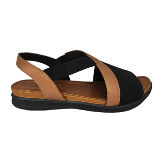 Sandália Usaflex feminino Ortopédica Casual Lycra Couro a3008 em Oferta na Shopee