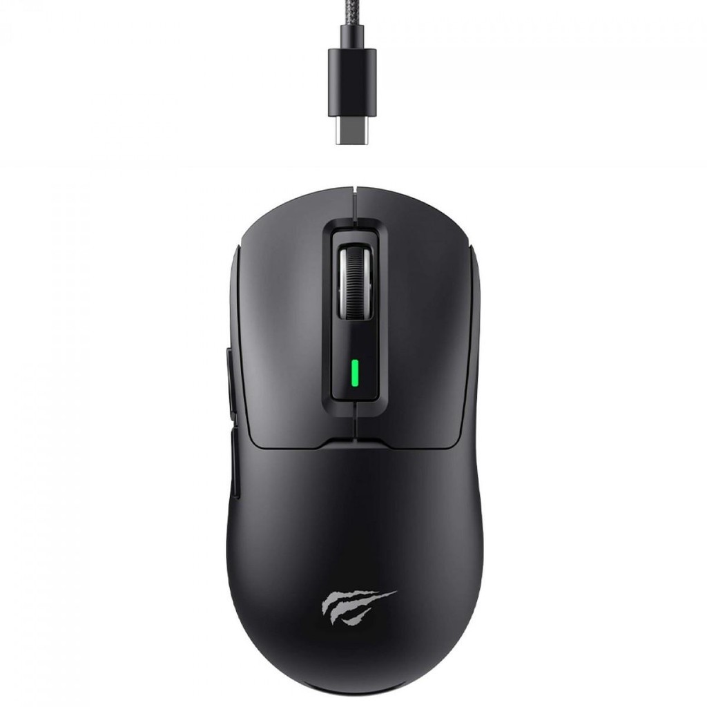 Mouse Gamer Havit MS969SE, Wireless/Bluetooth, 8000DPI, 6 Botões, PAW3104, Preto
