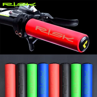 Risco MTB Apertos De Bicicleta Guiador Ultra-Leve Anti-skid Silicone Macio Ciclismo Lidar Com Capa Plástico Final Plug