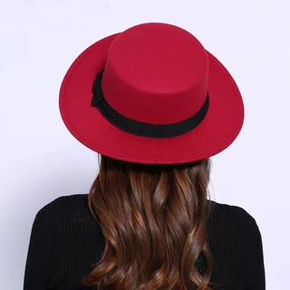 Chapéu Fedora Feltro Inverno Unissex Boater Paris Inverno